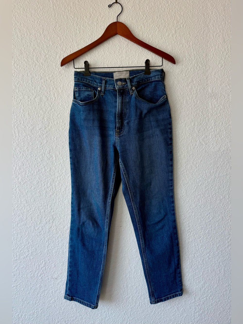 Everlane High-Rise 27” Blue Straight Jeans